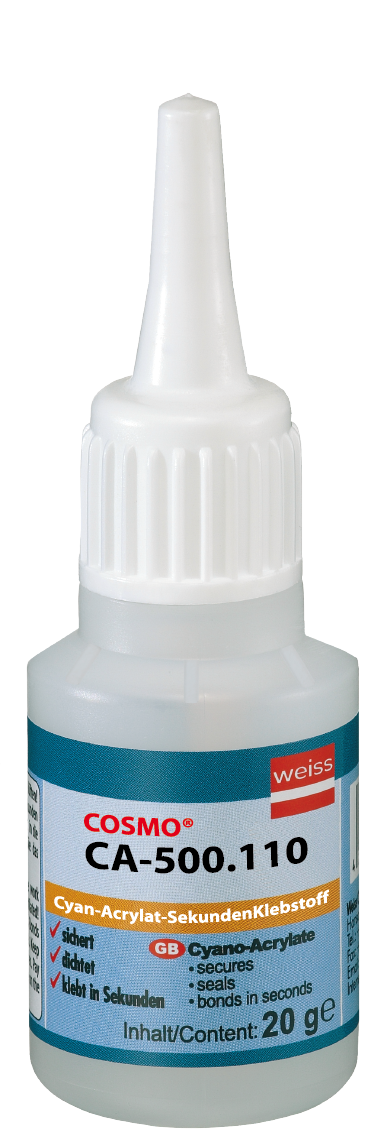 COSMO® CA-500.110, CA-Sekundenklebstoff mit Tropferspitze