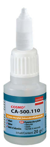 COSMO&amp;#174; CA-500.110, CA-Sekundenklebstoff mit Schraubverschluss (PE-Flasche)