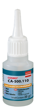 COSMO® CA-500.110, CA-Sekundenklebstoff mit Tropferspitze